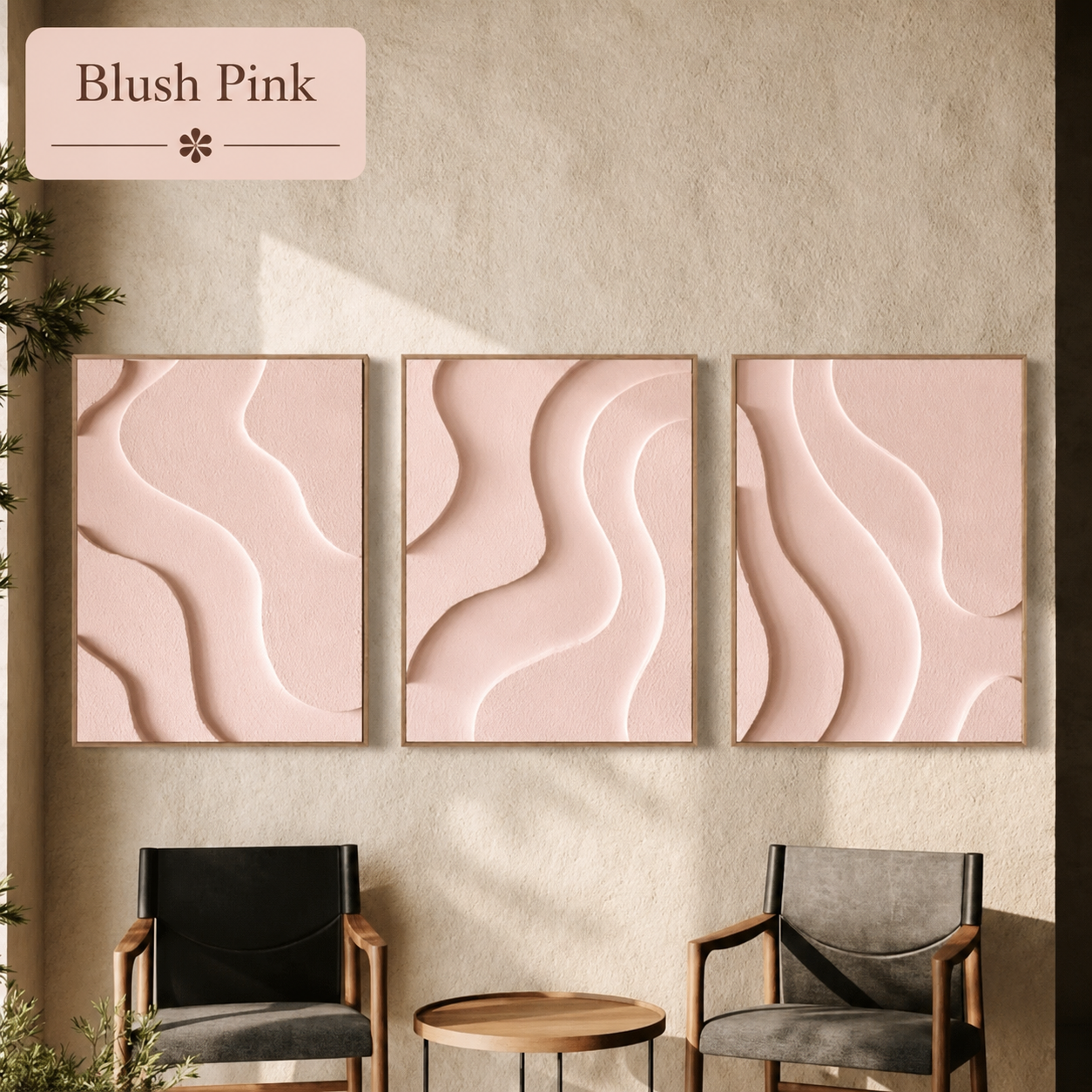 Serene Waves Triptych  | Wallorah