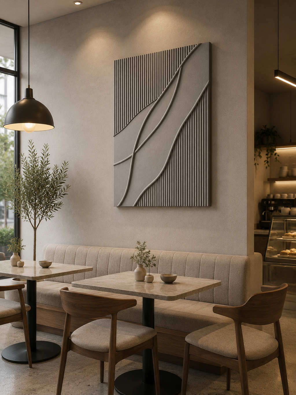 Silver Flow – Handcrafted Silver Grey Minimalist Textured Wall Art on Stretched Wooden Canvas | Wallorah