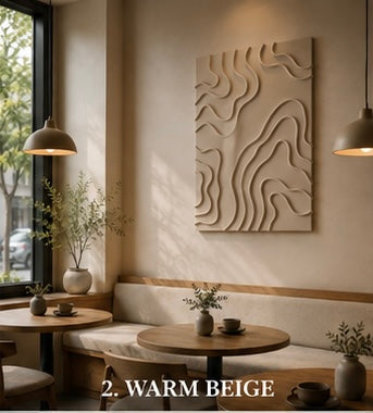 Ivory Contour Flow | Wallorah