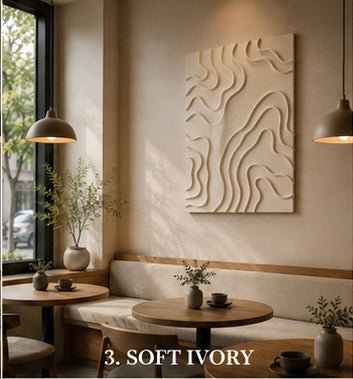Ivory Contour Flow | Wallorah