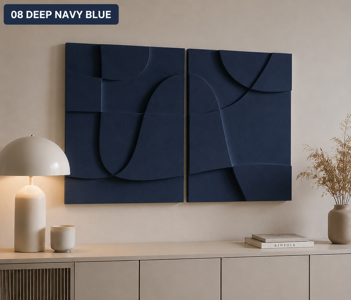 Sage Green Flow Diptych  | Wallorah