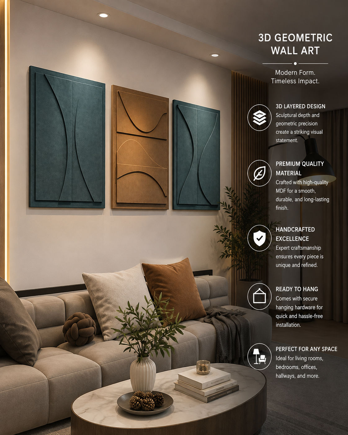 Serenity Curves Set of 3 | Wallorah