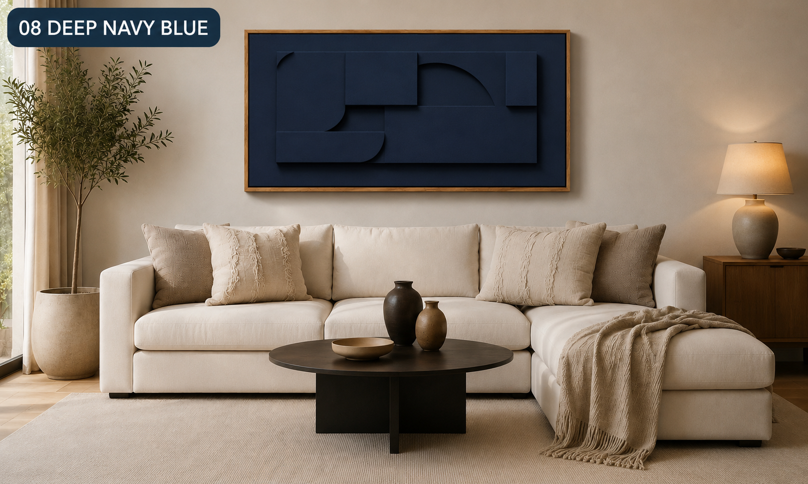 Sand Beige Horizon Relief  | Wallorah