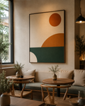 Sunrise Horizon Abstract Wall Art | Modern Landscape Canvas – Wallorah
