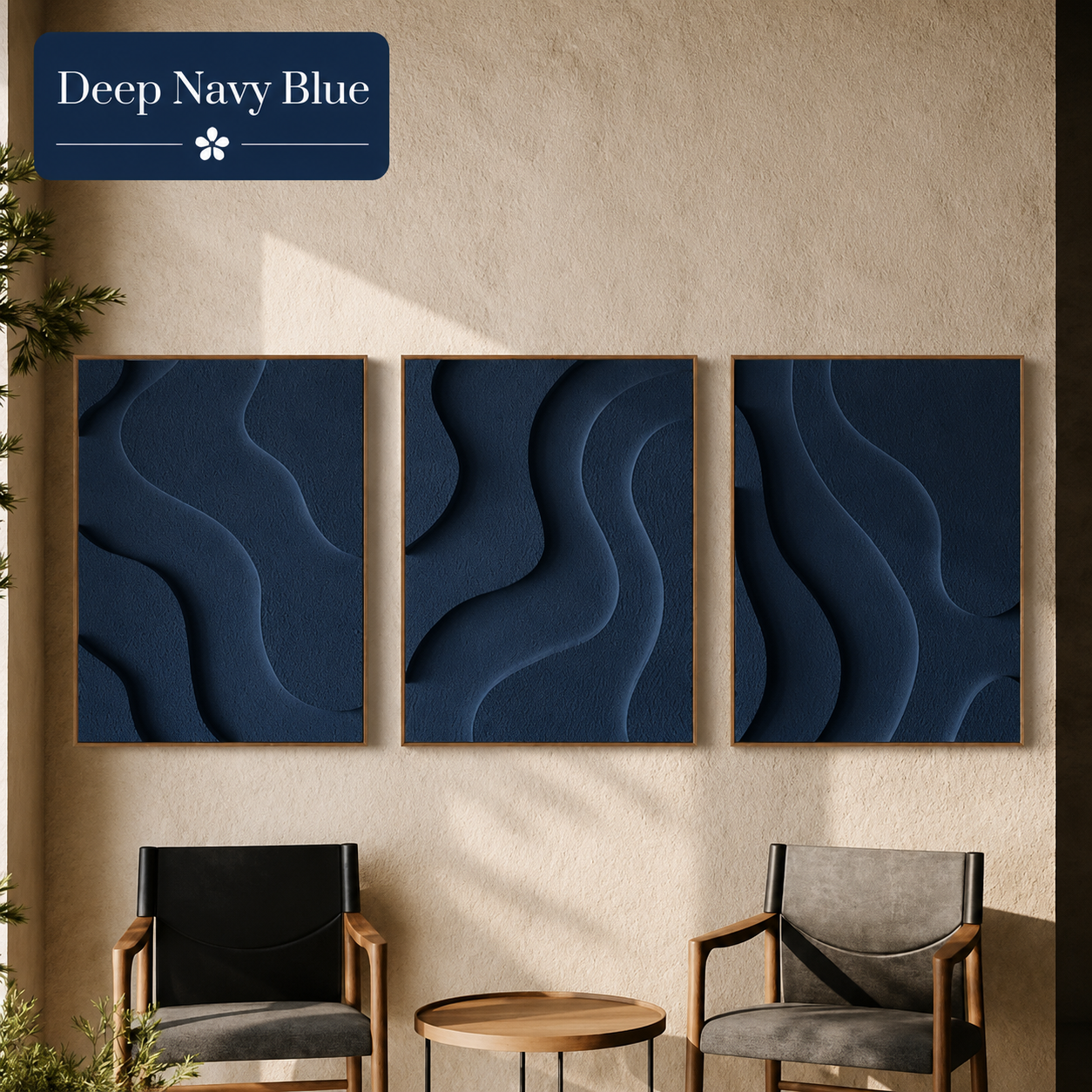 Serene Waves Triptych  | Wallorah