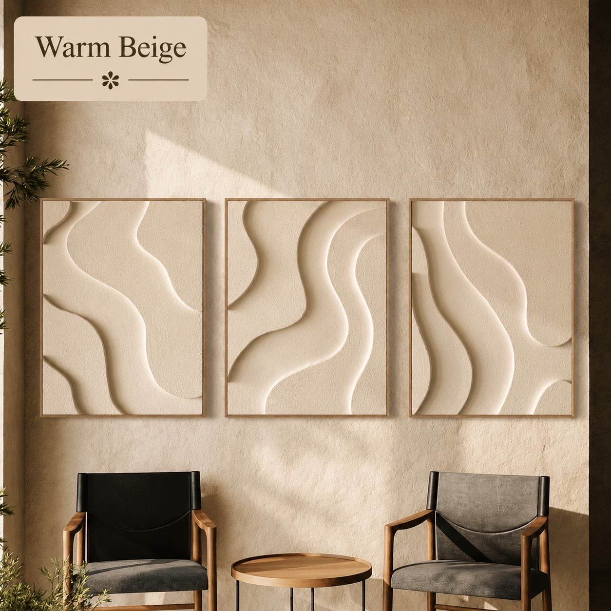 Serene Waves Triptych  | Wallorah