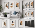 Modern Arch Symphony | Set of 3 Geometric Canvas Wall Art | Premium UV Printed Ready-to-Hang