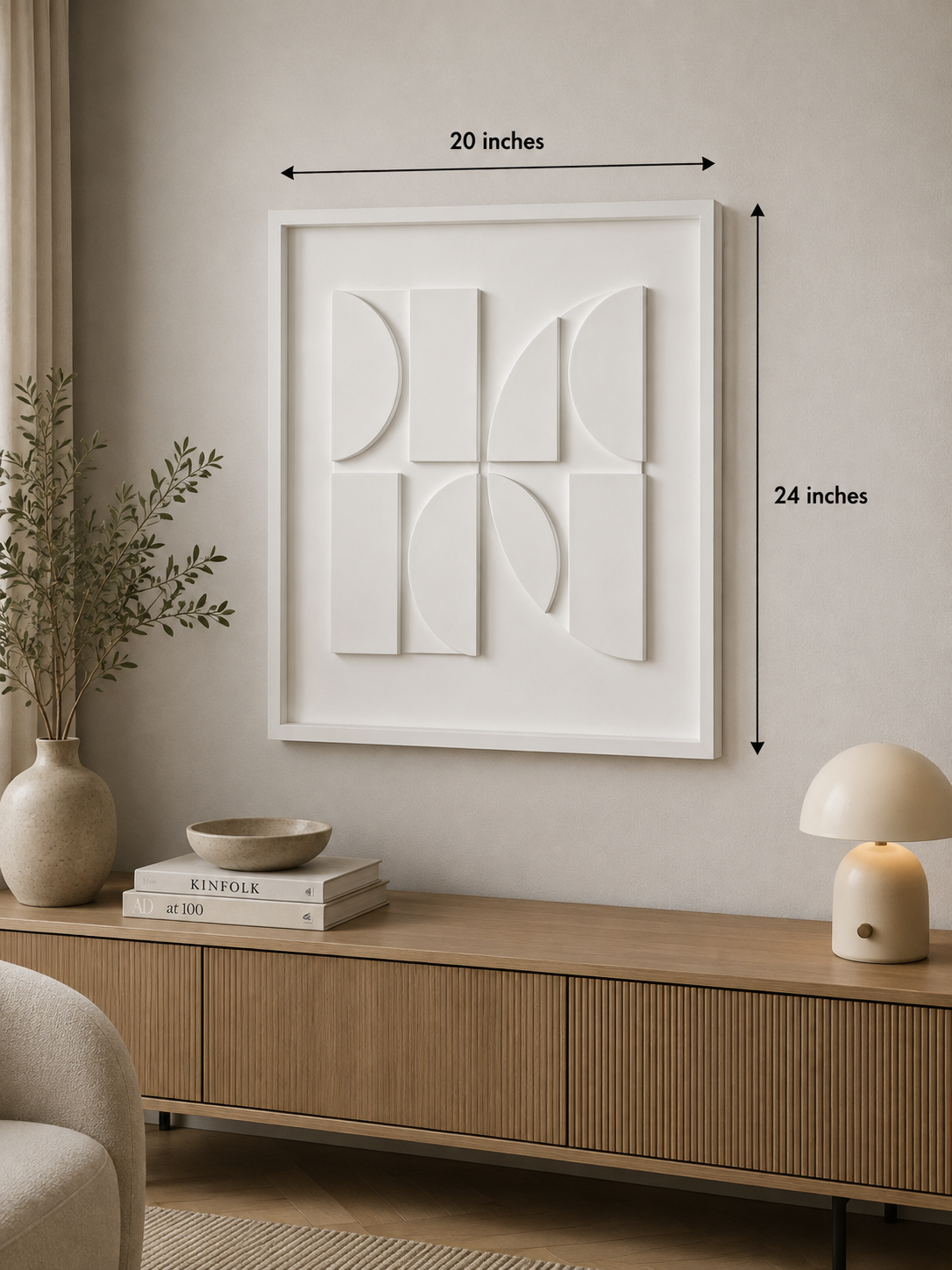 Ivory Crescent Balance  | Wallorah