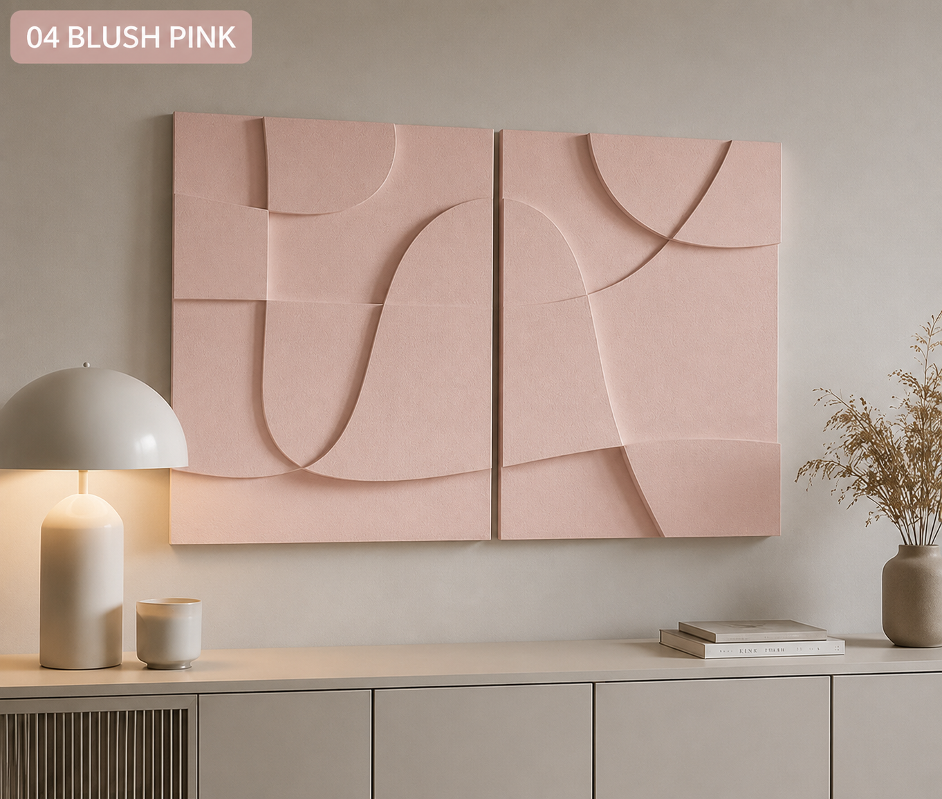 Sage Green Flow Diptych  | Wallorah