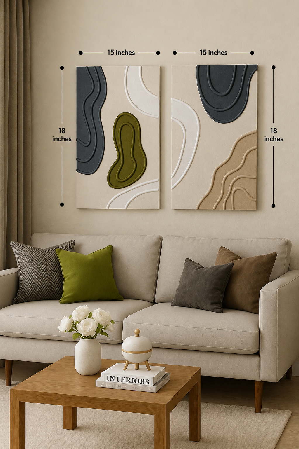 Organic Harmony Set of 2  | Wallorah