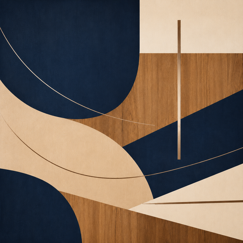 Terra Geometry Abstract Wall Art | Modern Black & Rust Canvas – Wallorah