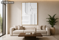 Ivory Linen Linear Relief  | Wallorah
