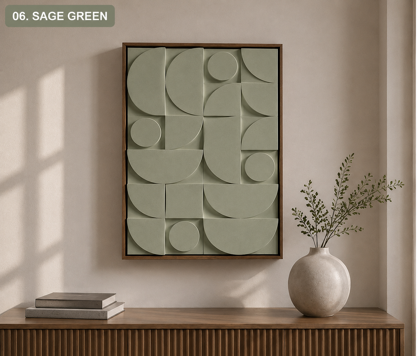 Ivory Mosaic Geometry  | Wallorah