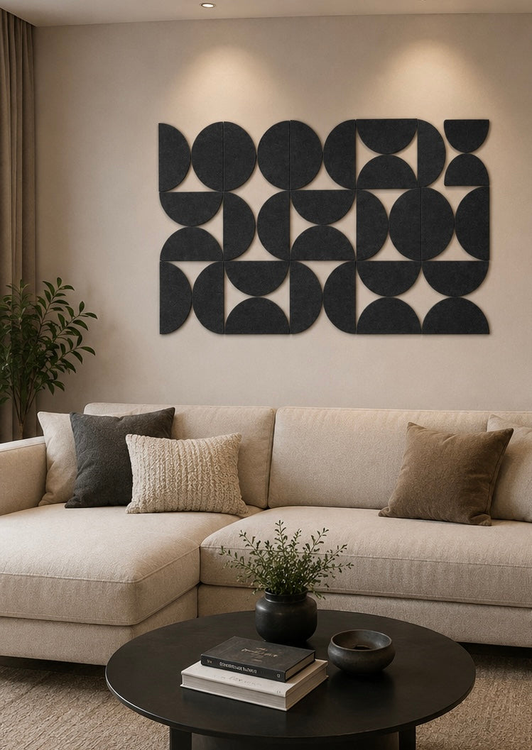 Modern Geometric Noir | Wallorah