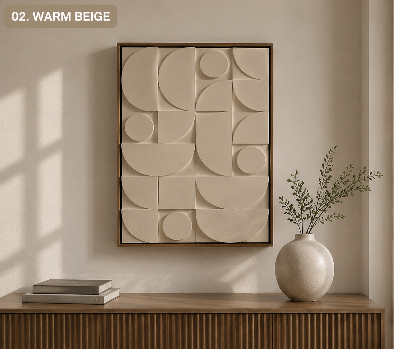 Ivory Mosaic Geometry  | Wallorah