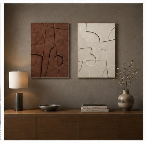 Earth & Ivory Harmony Set of 2 | Wallorah