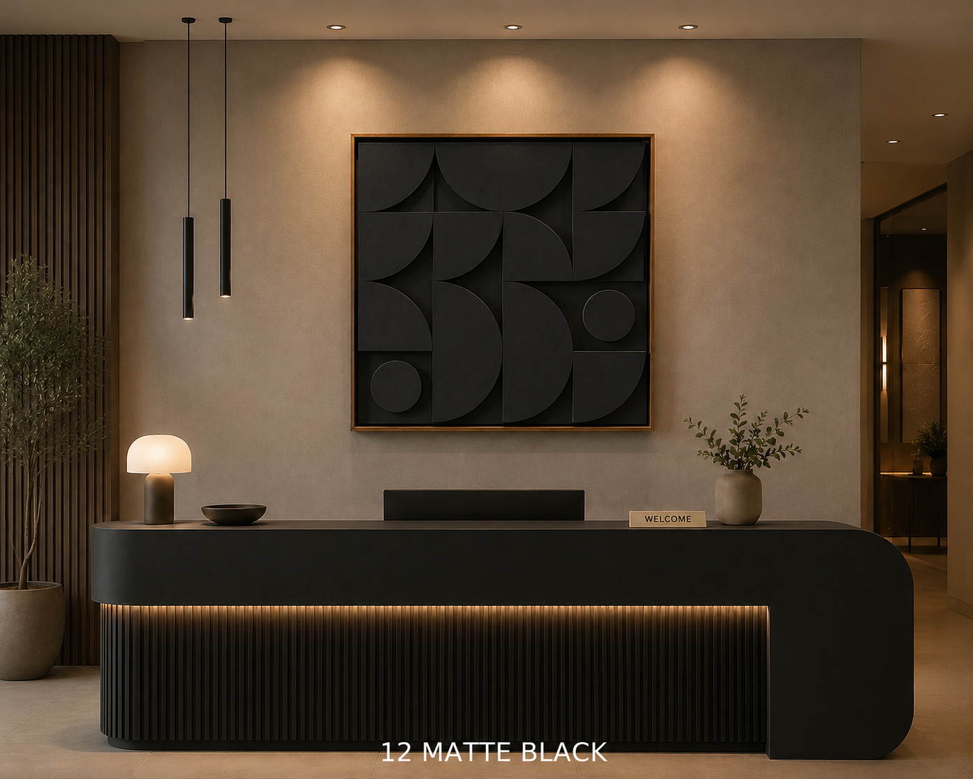 Taupe Geometric Mosaic  | Wallorah
