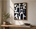 Monochrome Mosaic – Black & Ivory Handcrafted Abstract Wall Art on Stretched Wooden Canvas | Wallorah