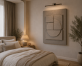 Stone Eclipse – Warm Greige Handcrafted Geometric Wall Art on Stretched Wooden Canvas | Wallorah
