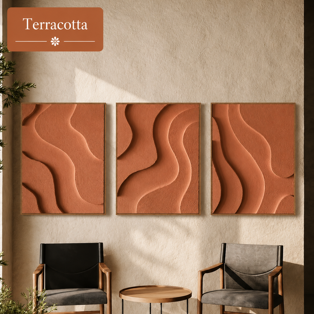 Serene Waves Triptych  | Wallorah