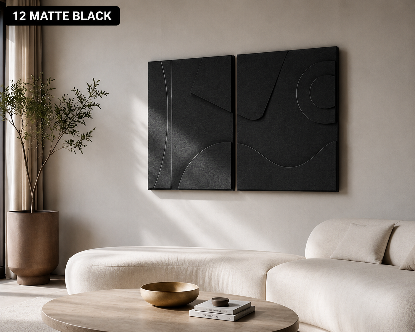 Sage Green Flow Diptych  | Wallorah