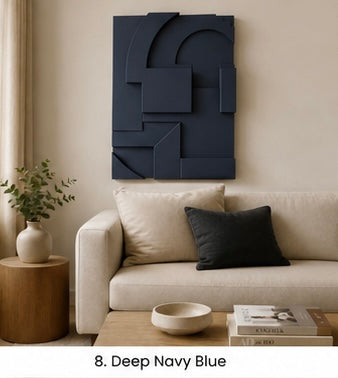 Burgundy Geometric Relief | Wallorah