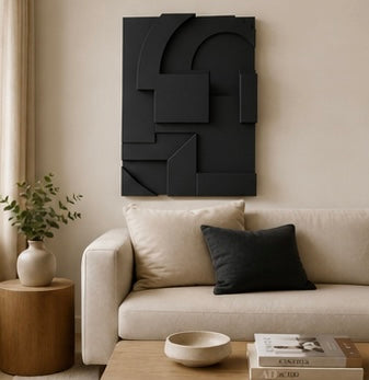 Burgundy Geometric Relief | Wallorah
