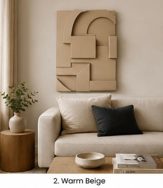 Burgundy Geometric Relief | Wallorah