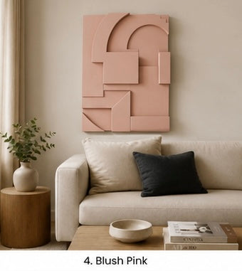 Burgundy Geometric Relief | Wallorah