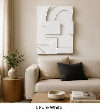 Burgundy Geometric Relief | Wallorah