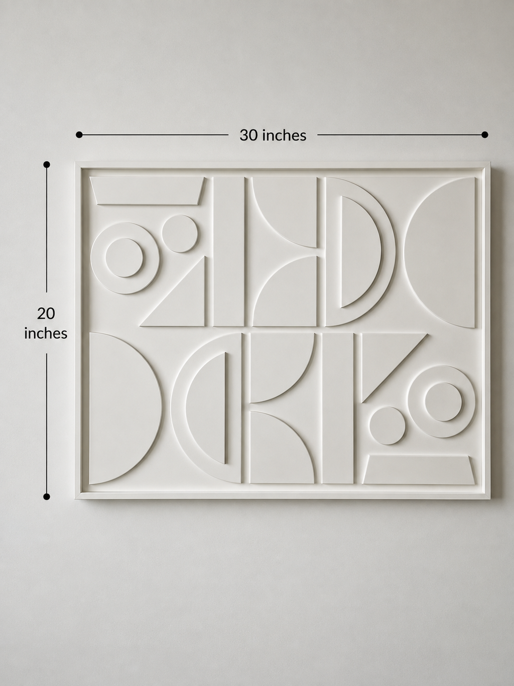 Ivory Geometry Grid  | Wallorah