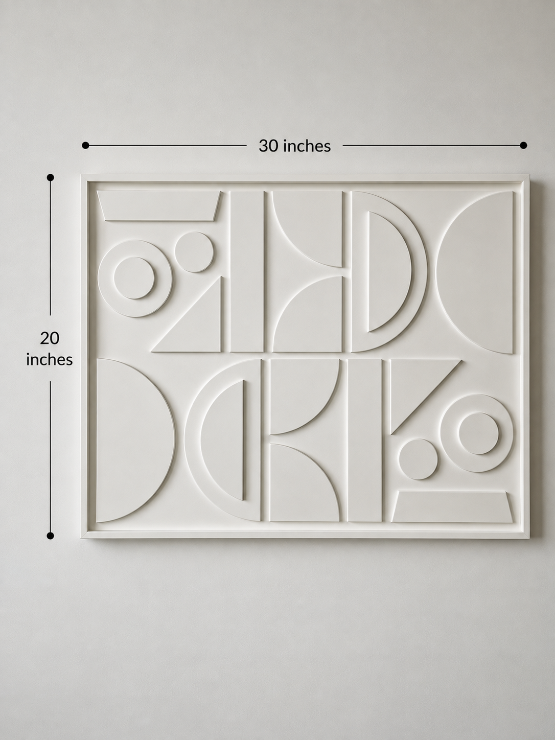 Ivory Geometry Grid  | Wallorah