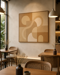 Sandstone Flow Abstract Wall Art | Modern Neutral Canvas – Wallorah