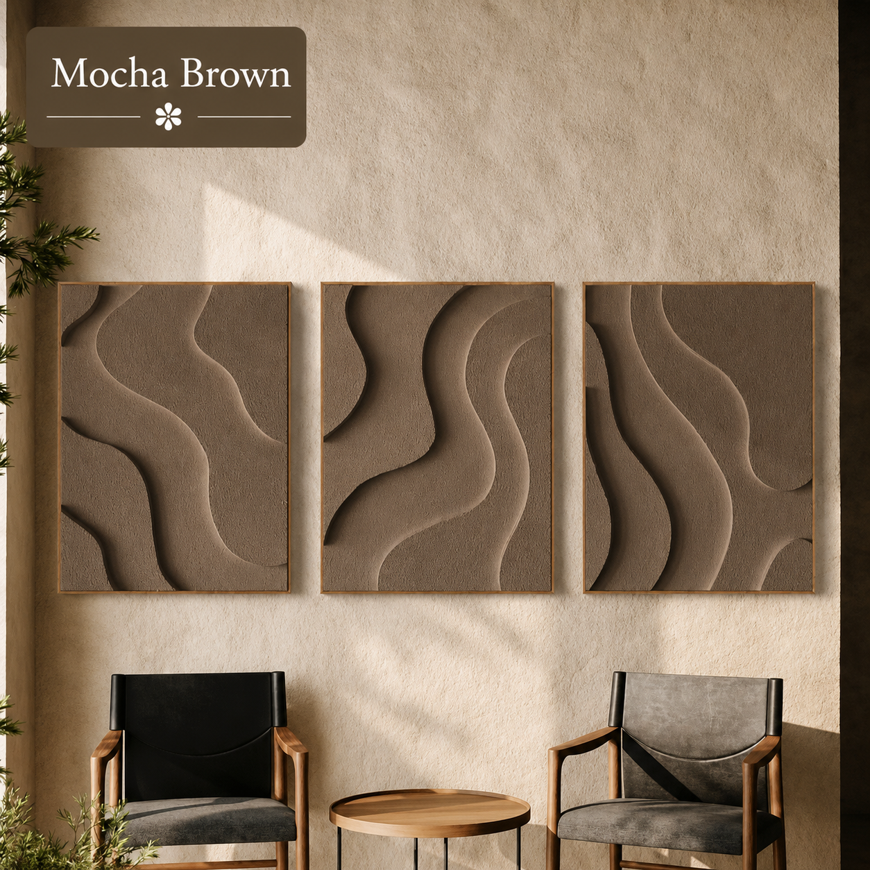 Serene Waves Triptych  | Wallorah