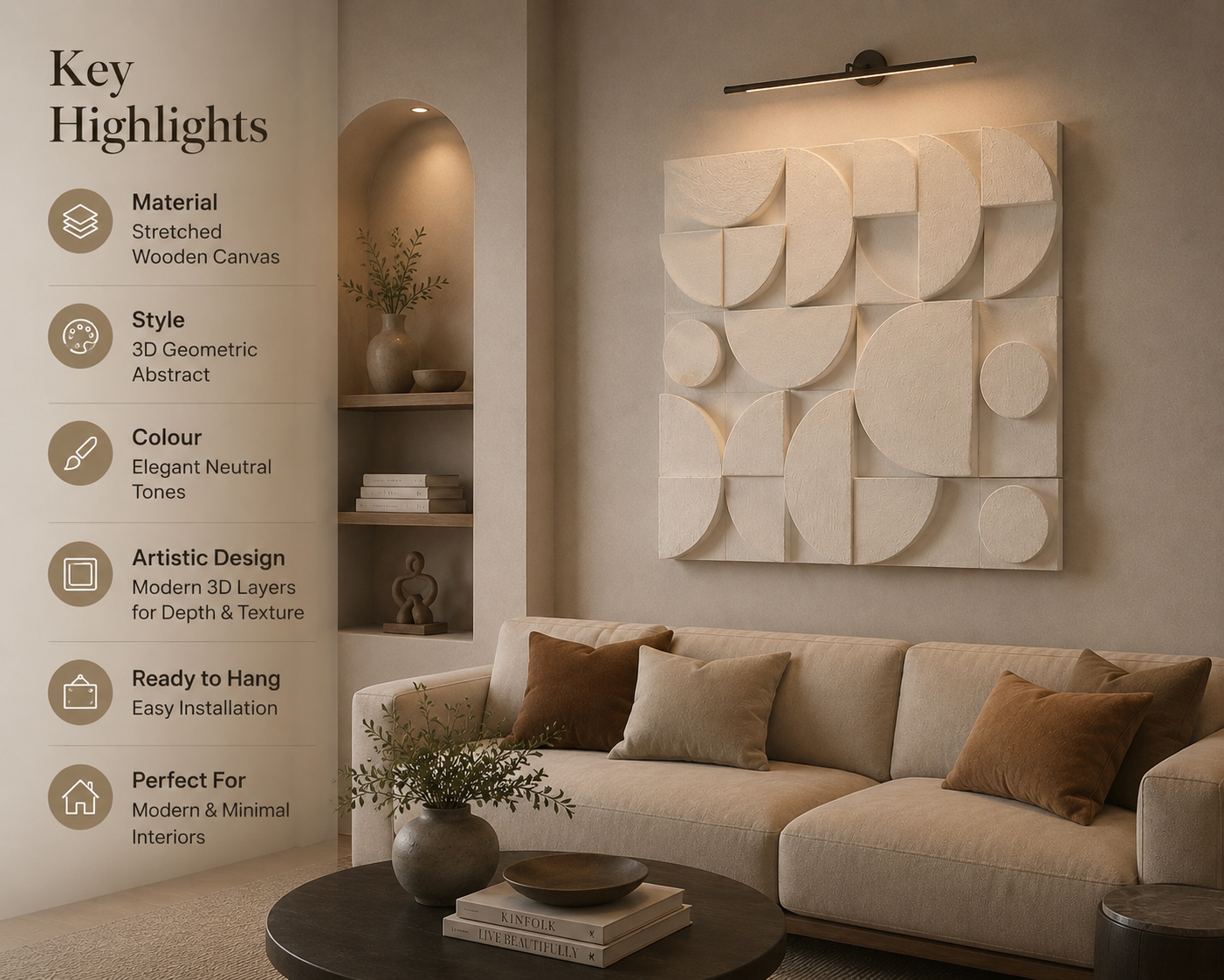 Ivory Eclipse Mosaic  | Wallorah