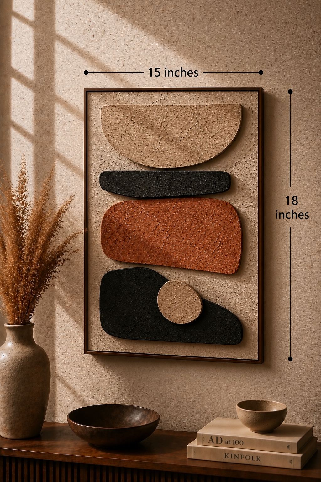 Rust & Charcoal Harmony | Wallorah