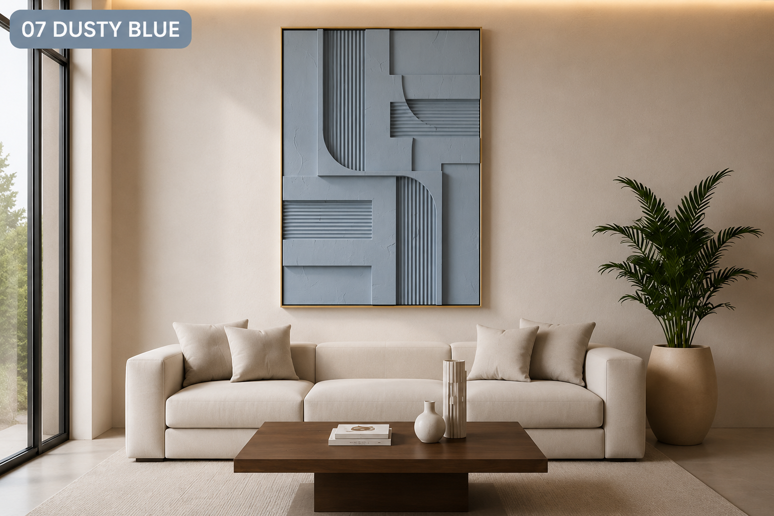 Ivory Linen Linear Relief  | Wallorah