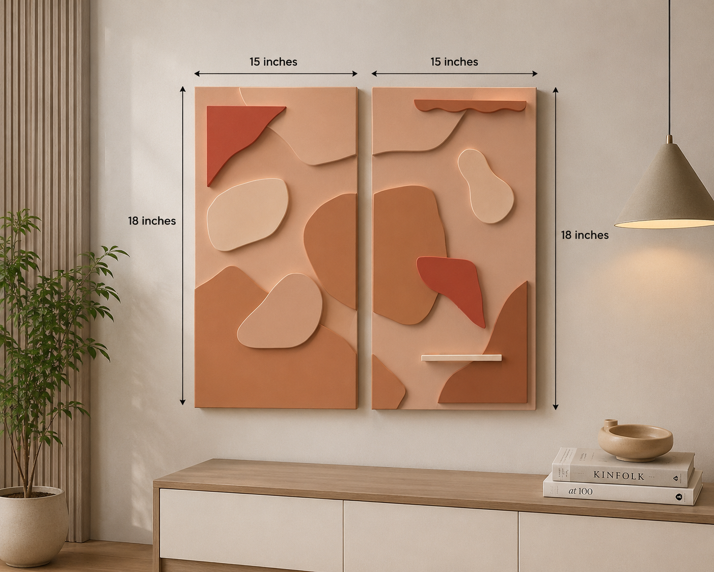 Terracotta Harmony Duo  | Wallorah