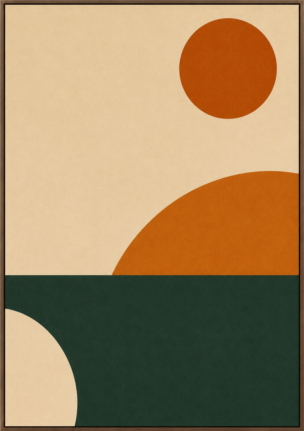Sunrise Horizon Abstract Wall Art | Modern Landscape Canvas – Wallorah