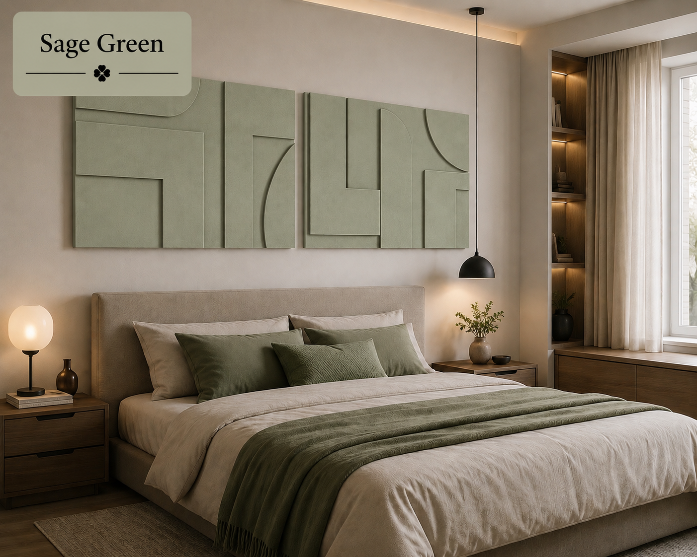 Sage Geometry Duo  | Wallorah