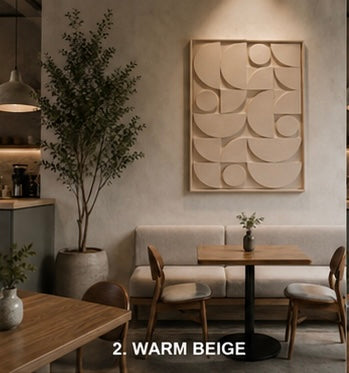 Ivory Geometric Mosaic  | Wallorah