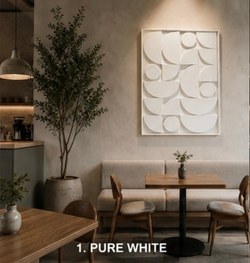 Ivory Geometric Mosaic  | Wallorah