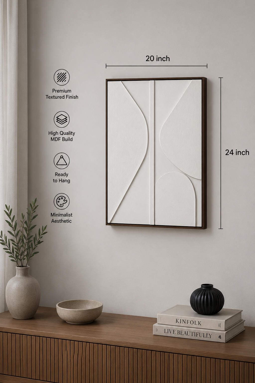 Ivory White Harmony – Set of 2 | Wallorah