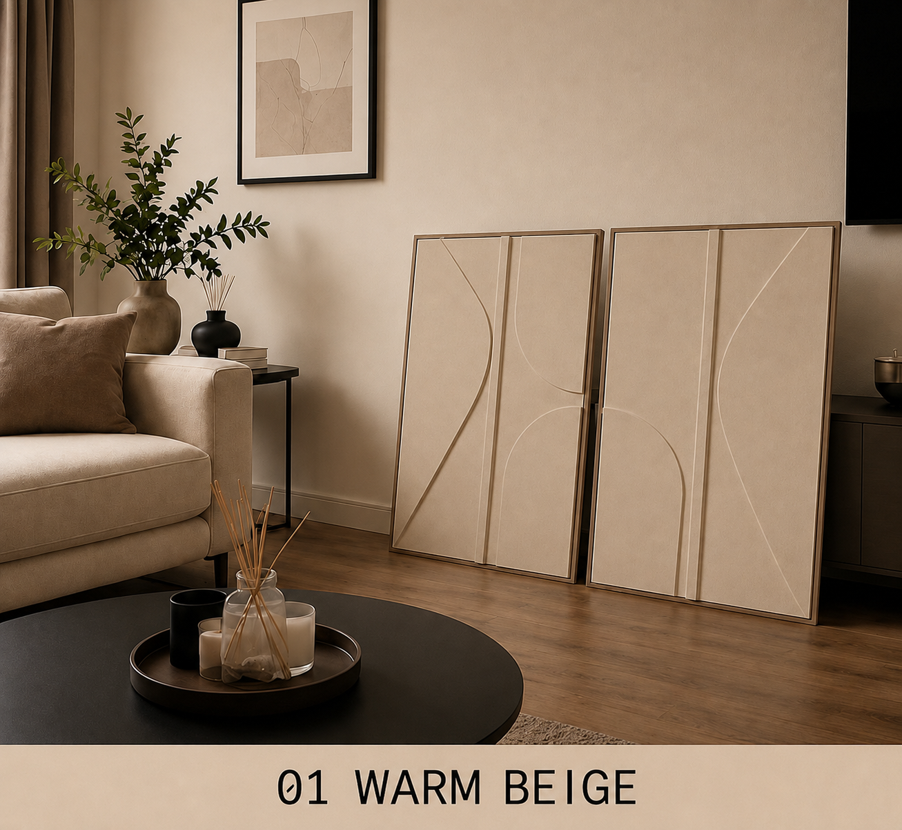 Ivory White Harmony – Set of 2 | Wallorah