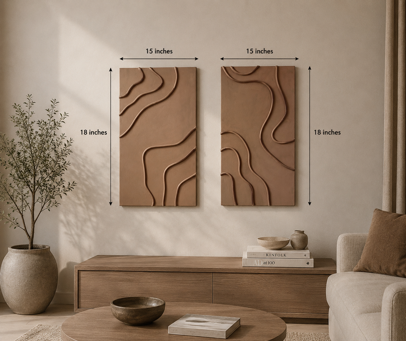 Terra Contours Set of 2| Wallorah