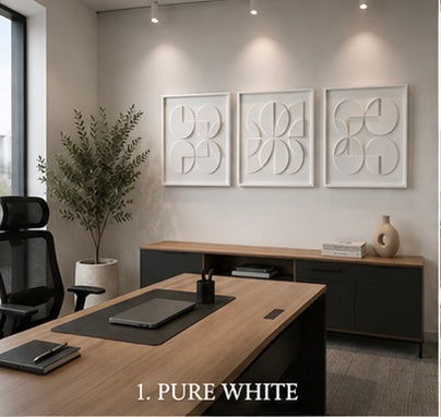 Ivory Symmetry Trio Set of 3 | Wallorah
