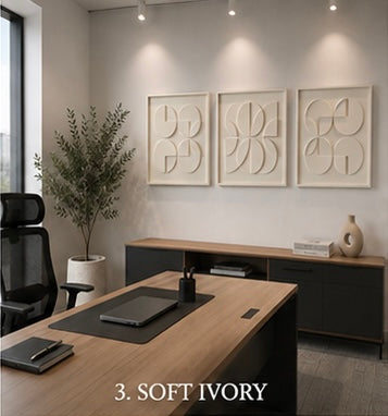 Ivory Symmetry Trio Set of 3 | Wallorah