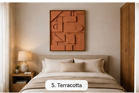 Slate Blue Geometric Relief | Wallorah