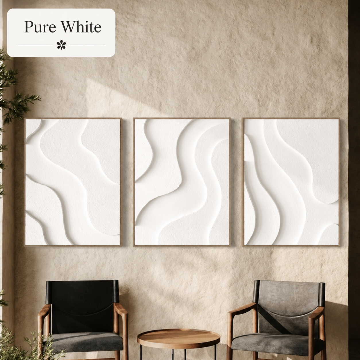 Serene Waves Triptych  | Wallorah