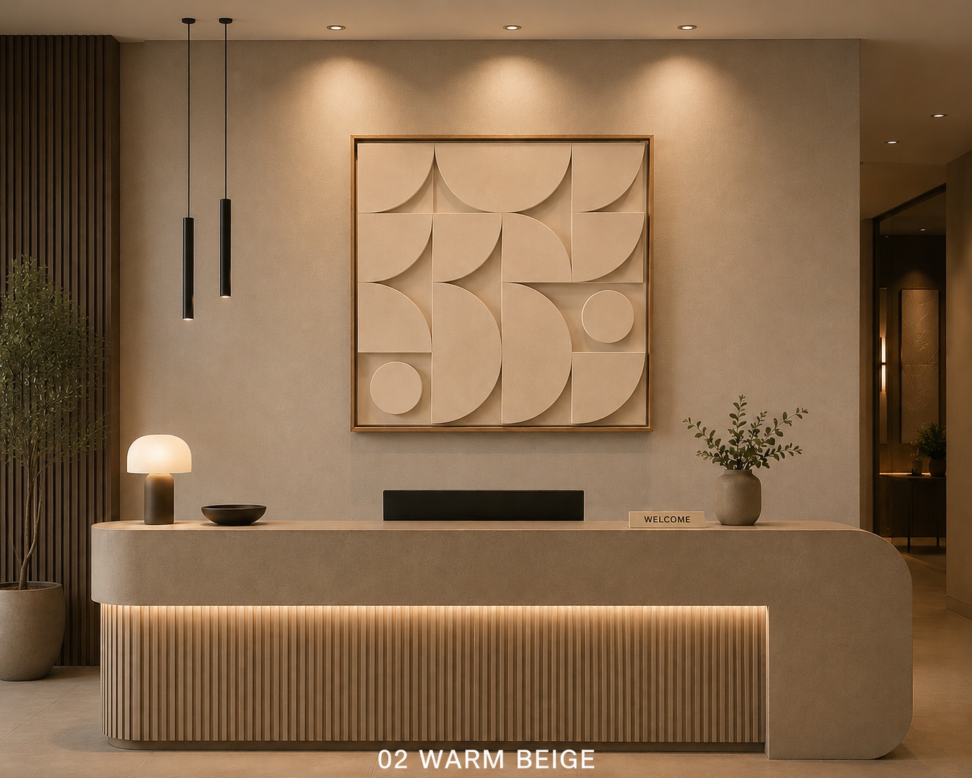 Taupe Geometric Mosaic  | Wallorah